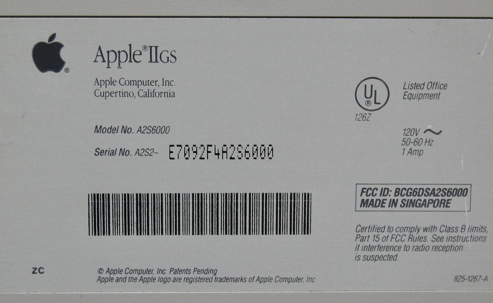 Apple IIGS Woz Edition Computer (A2S6000)