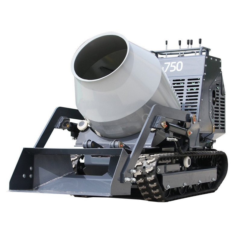 13.5HP Driven Crawler Type Mini Concrete Mixer Truck with B&S Gasoline Engine