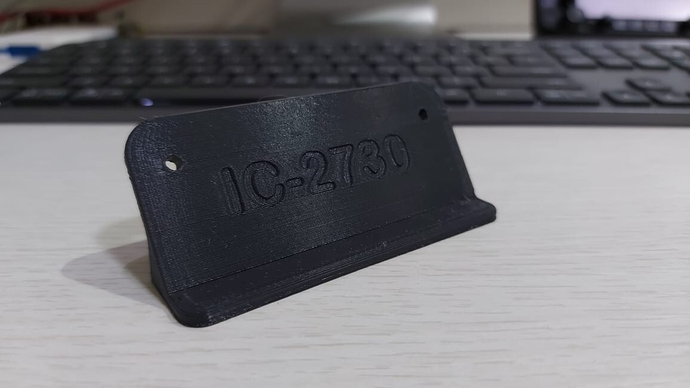 Custom Angled Desk Stand for Icom IC-2730 Control Panel