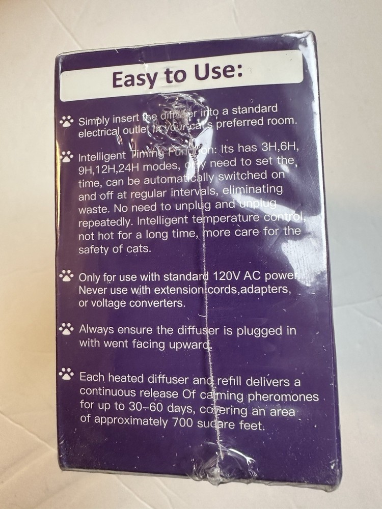 IdeaToy Cat Calming Pheromone Diffuser – New Sealed