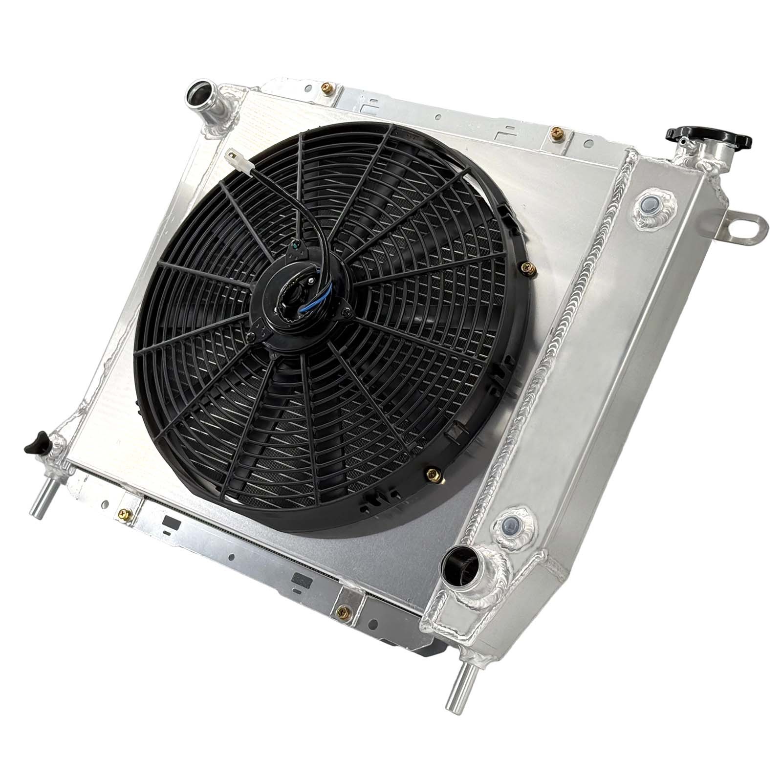 AT For Ford Ranger 1985-1994 Mazda B2300 94 L4 Aluminum Radiator+Fan Shroud