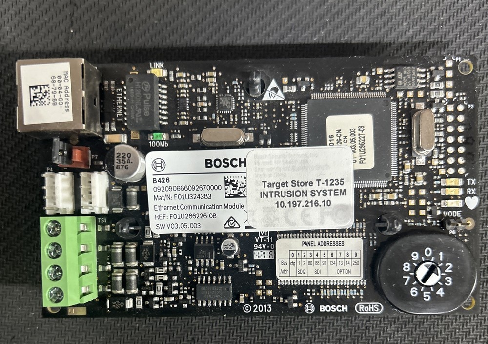 Bosch B426 Ethernet Communication Module