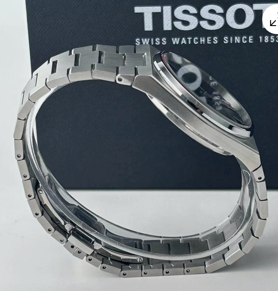 Tissot PRX T137.410.11.041.00 Swiss Quartz Date Watch Blue Dial Box & Papers