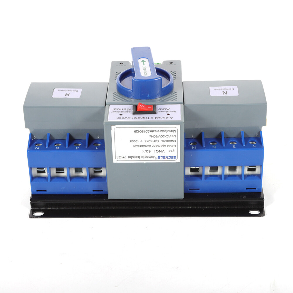 Dual Power Automatic Transfer Switch 63A 4P ATS for Seamless Power Transfer