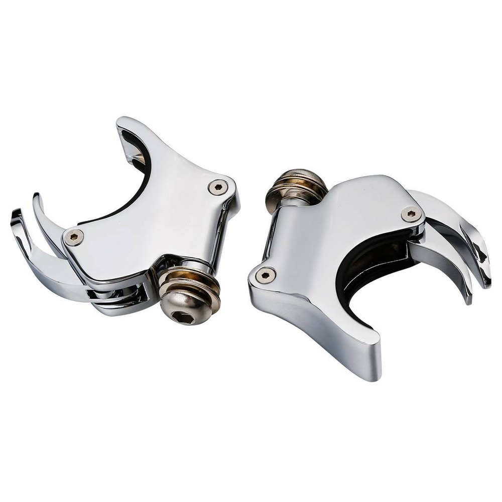 4X 41mm Fork Quick Release Windshield Clamps Fit For Harley Dyna Wide Glide