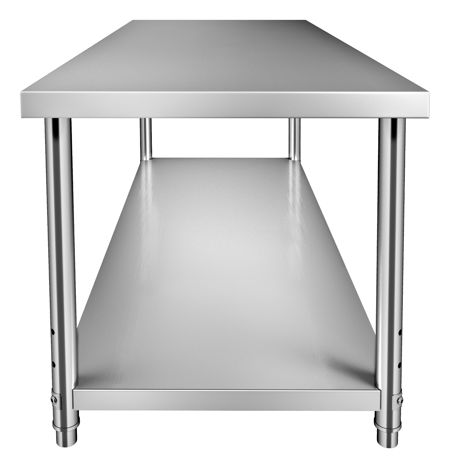 VEVOR Stainless Steel Work Prep Table Commercial Food Prep Table 72x30x34in