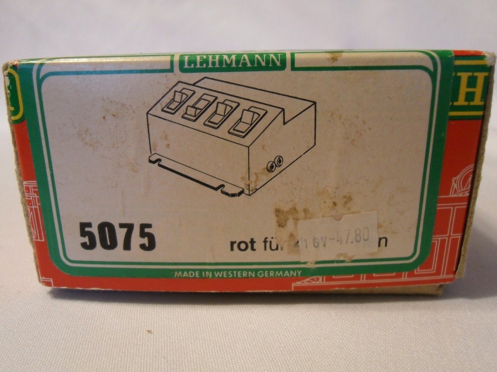 LEHMANN GROSS BAHN G SCALE TRAIN 4 SWITCH CONTROL BOX # 5075