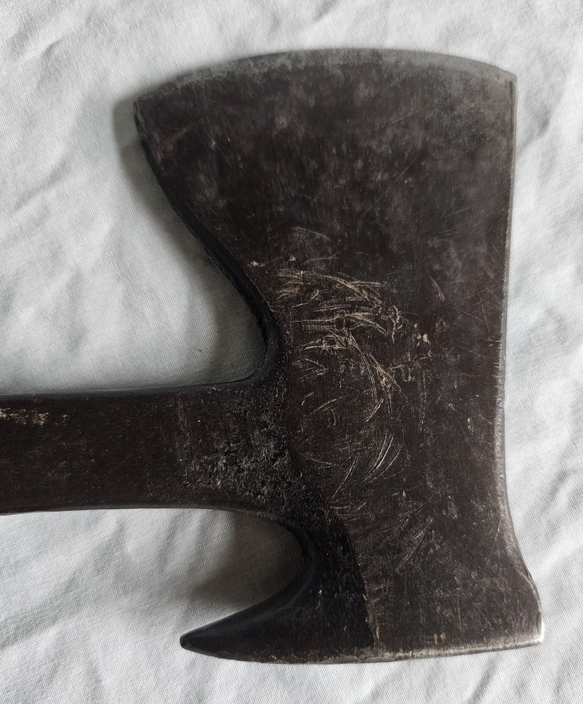 1920's antique Estwing UtilAx Trapper axe puller crate hammer 3 Rivet handle