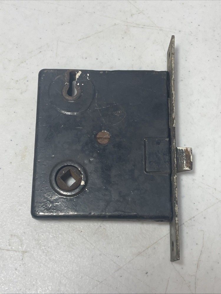Vintage Door Latch Mortise Lock Solid Heavy No Key