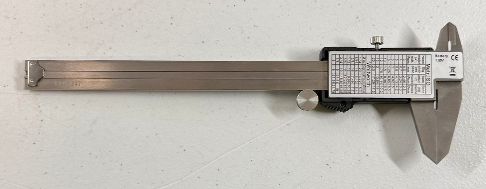 Tritan digital caliper 0-150mm With Case Micometer EUC *TESTED*