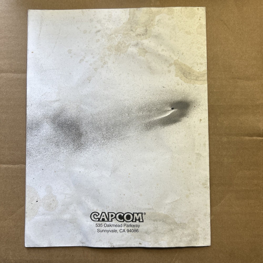 Original DARK STALKERS CAPCOM cps2   arcade  video game manual