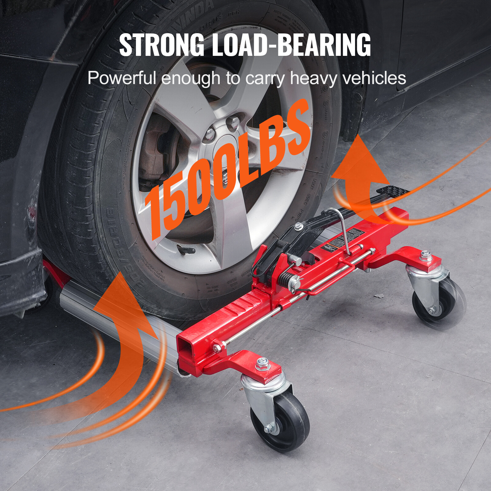 Truck Car Wheel Moving Dolly 1500lbs Ratchet Type Auto Tire Lift Car Dolly