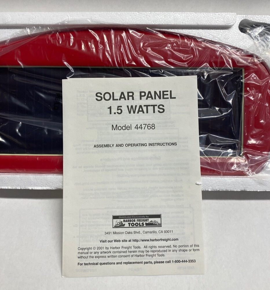 Amorphous Silicon Solar Panel 12 Volt with Auto Lighter Adapter