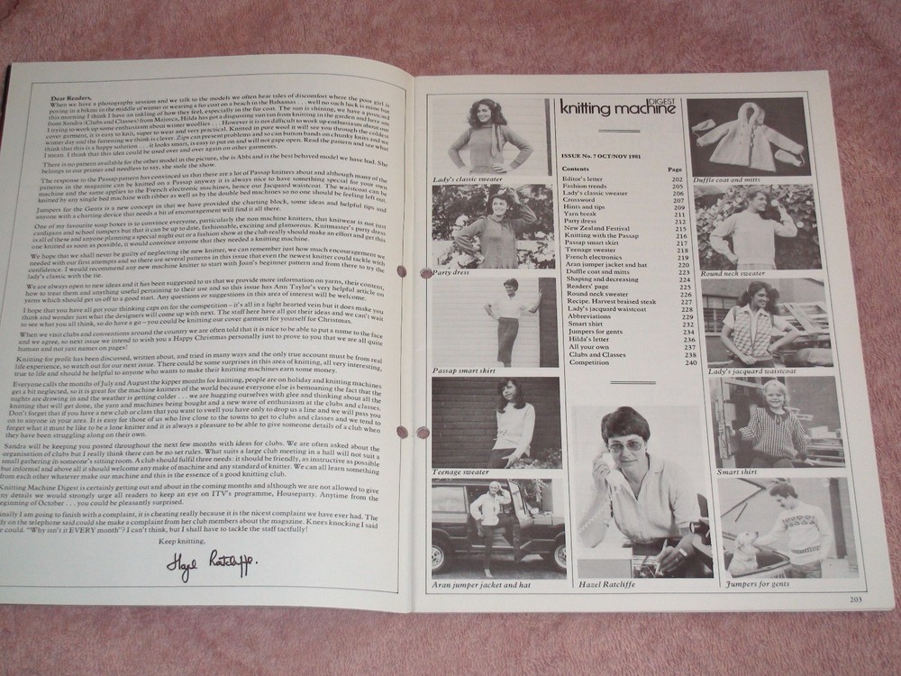 KNITTING MACHINE MAGAZINE KNITTING MACHINE DIGEST ISSUE 7