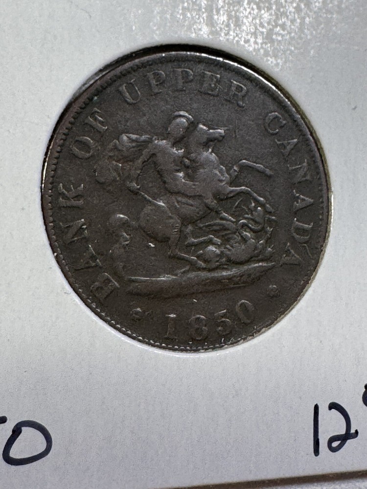 1850 Upper Canada 1/2 Penny