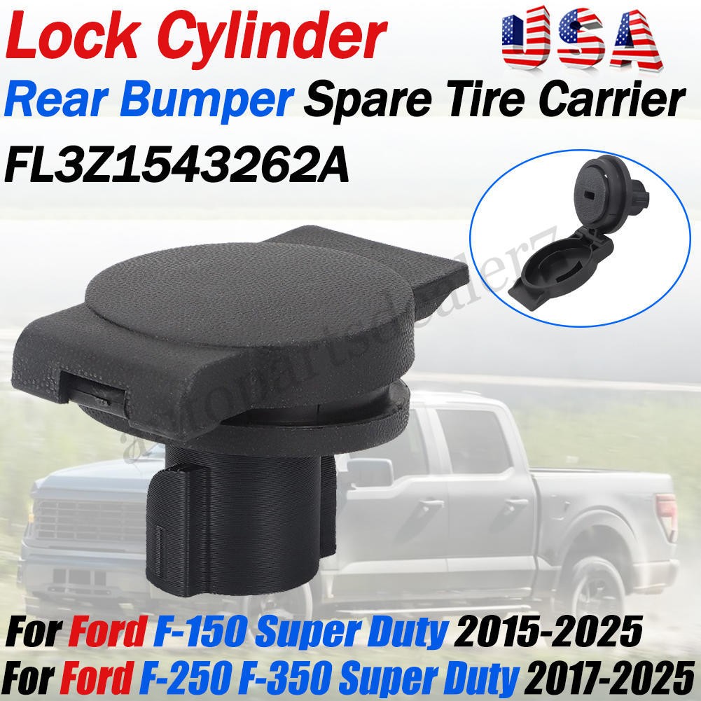 Rear Bumper Spare Tire Carrier Lock Cylinder For Ford F150 F250 F350 Super Duty