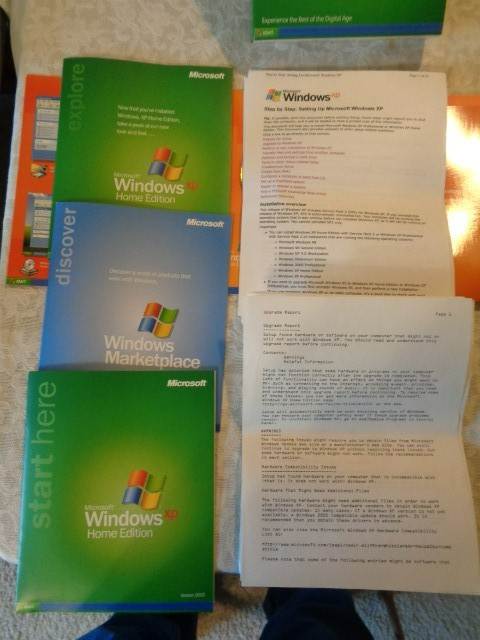 Microsoft Windows XP Home Edition Upgrade Software Version 2002 - Extra's