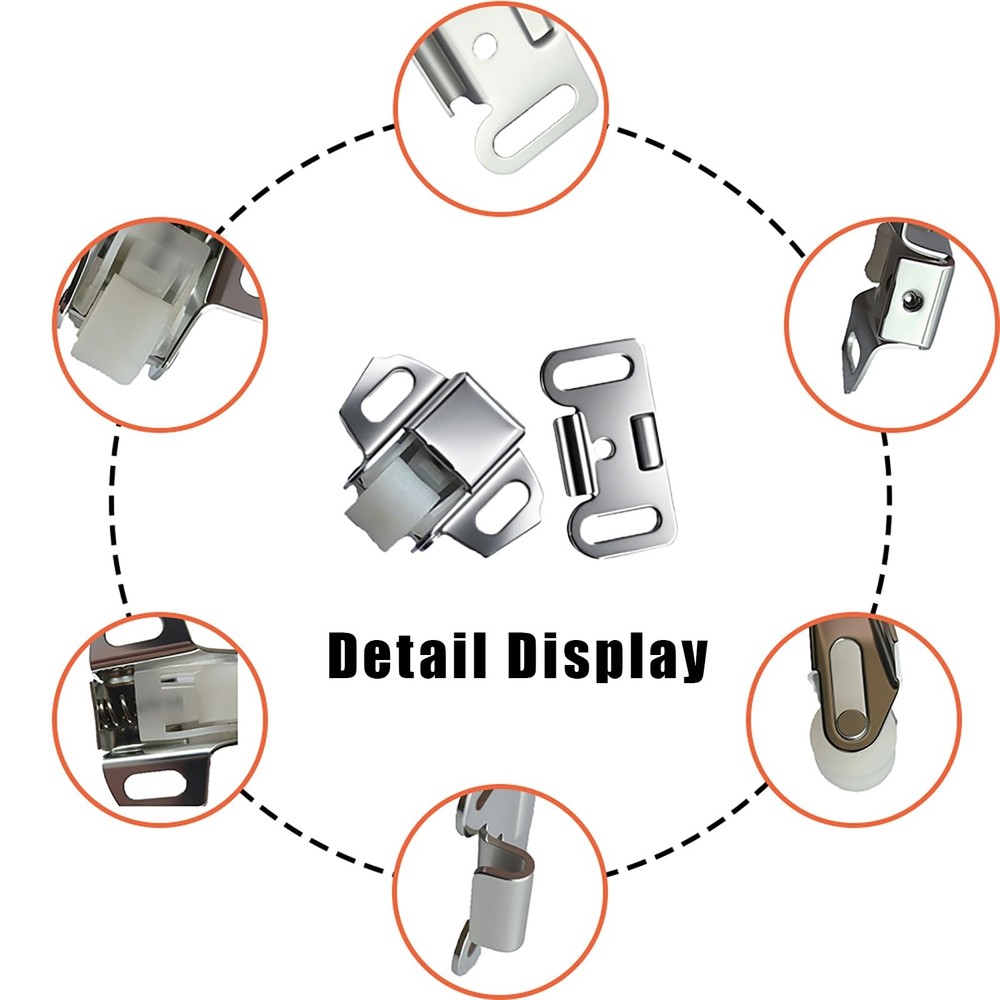 Mailbox Roller Catch Latch - 2 Packs RV Screen Door Locks Shower Shutter Door...