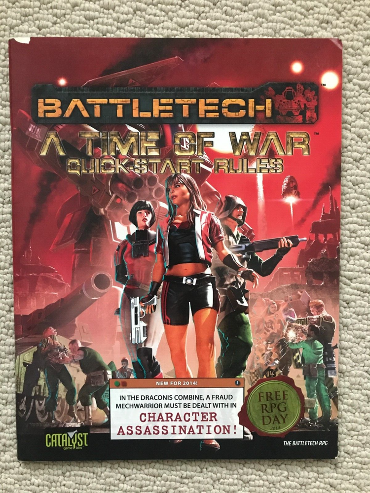 Shadowrun Quick-Start Rules - SPOILED ROTTEN! (with Battletech - A Time of War)