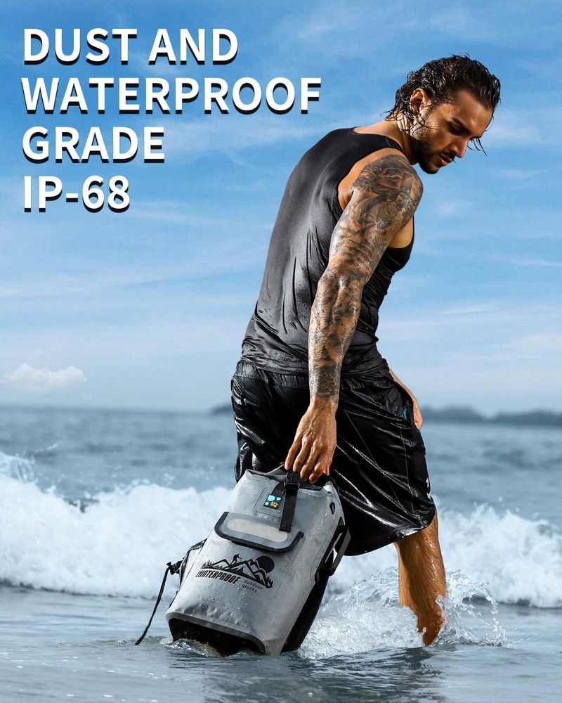IDRYBAG Dry Bag Backpack 40L Grey