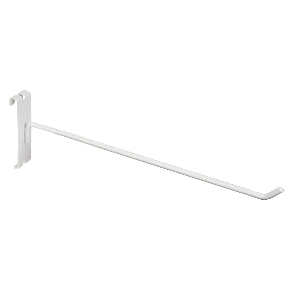 12" Gridwall Hooks White Hooks For Grid Panel Displays