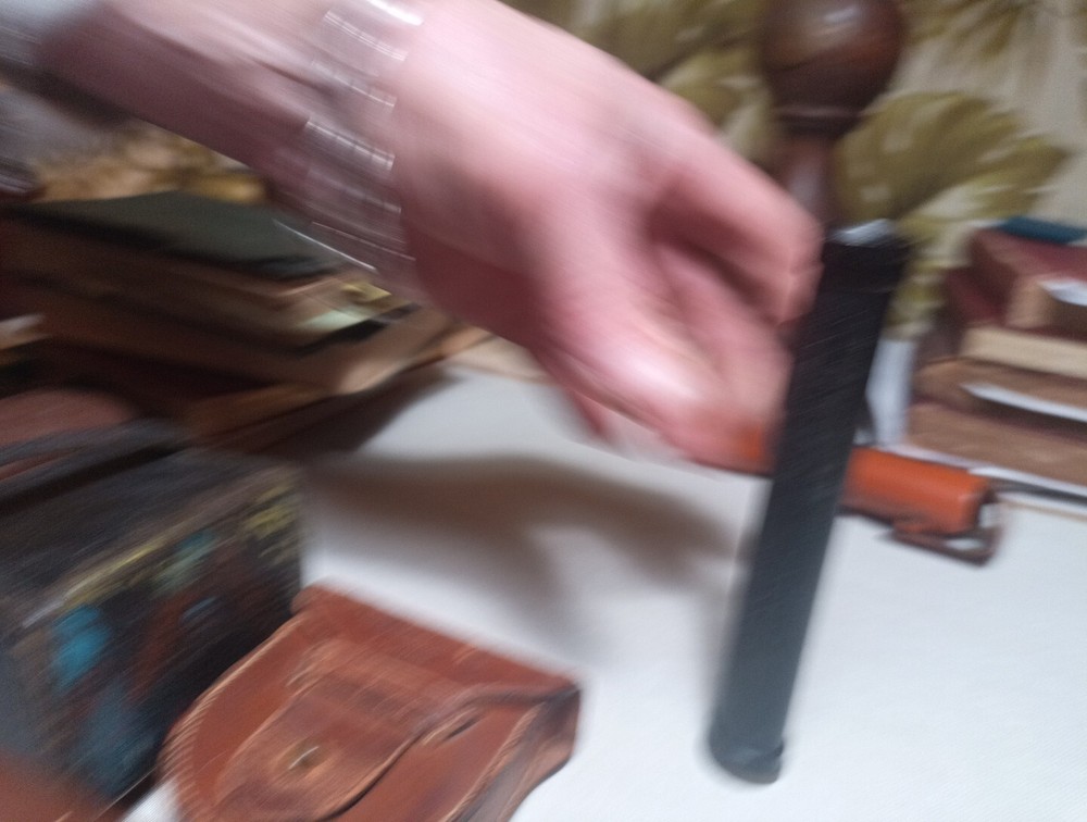 Vintage Two draw telescope in case.