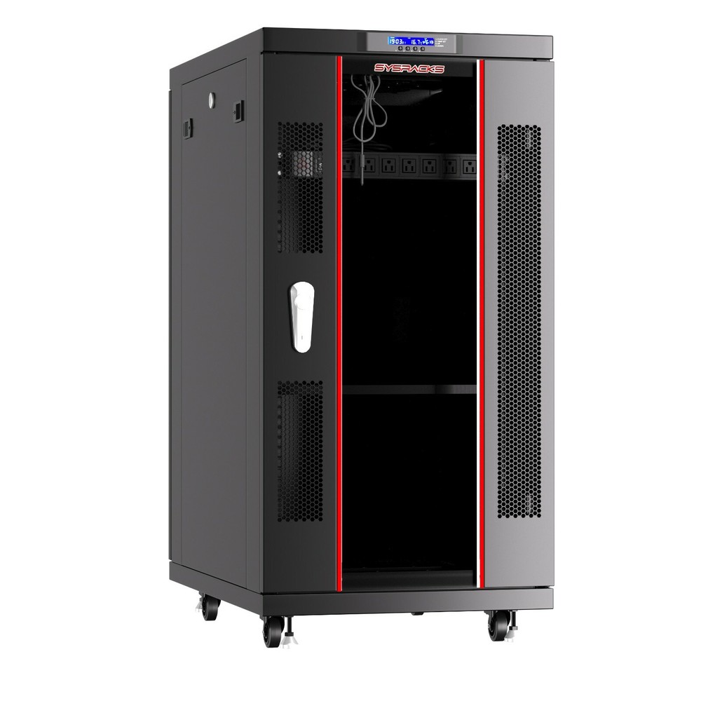 Server Rack 27U Network Cabinet 32" depth Data Server Cabinet - BONUS INCLUDED