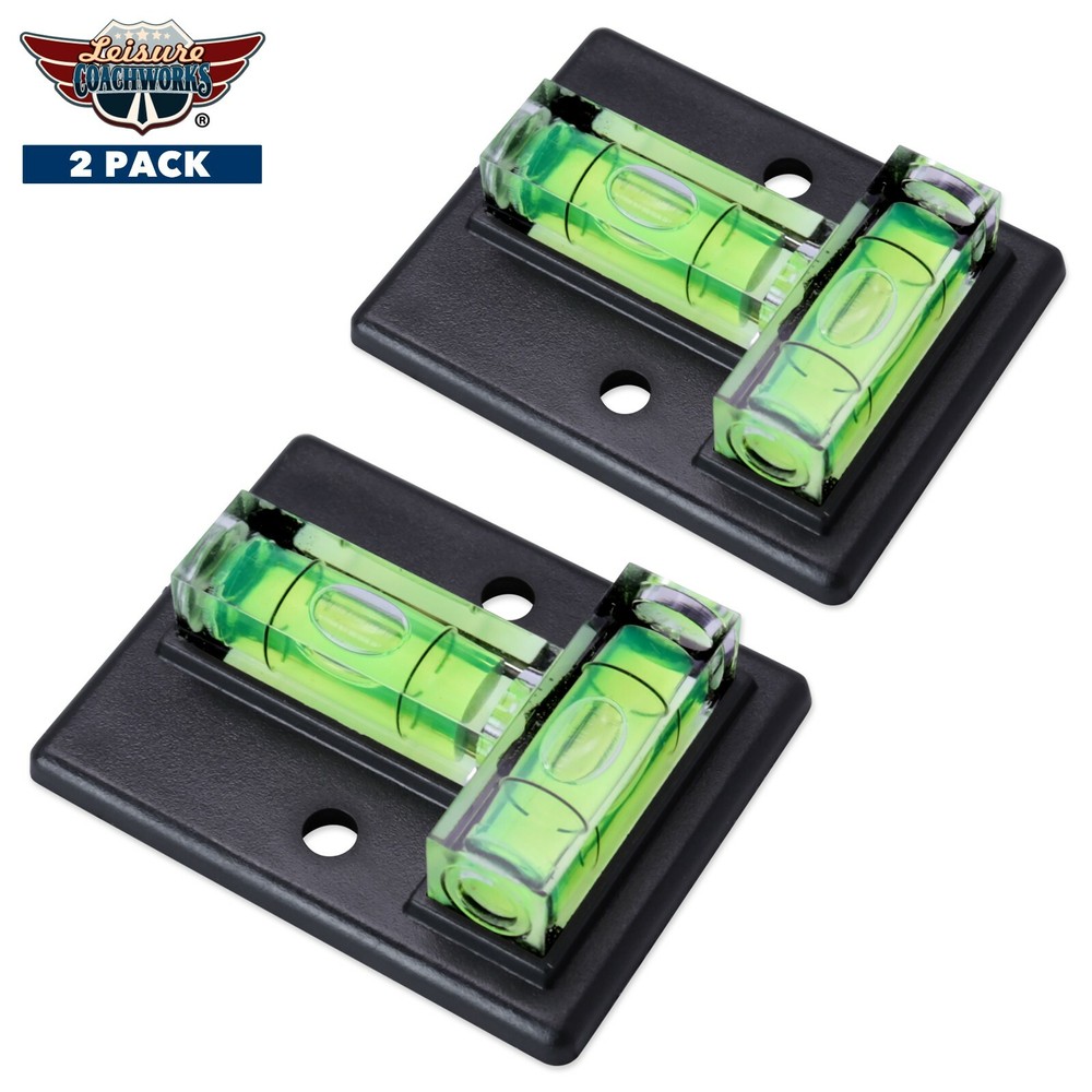 Leisure Coachworks RV SQUARE T Level Bubble Level Multipurpose 2 Way 2 PACK