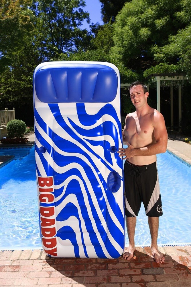 Big Daddy Large Swimming Pool Float Mattress, Blue