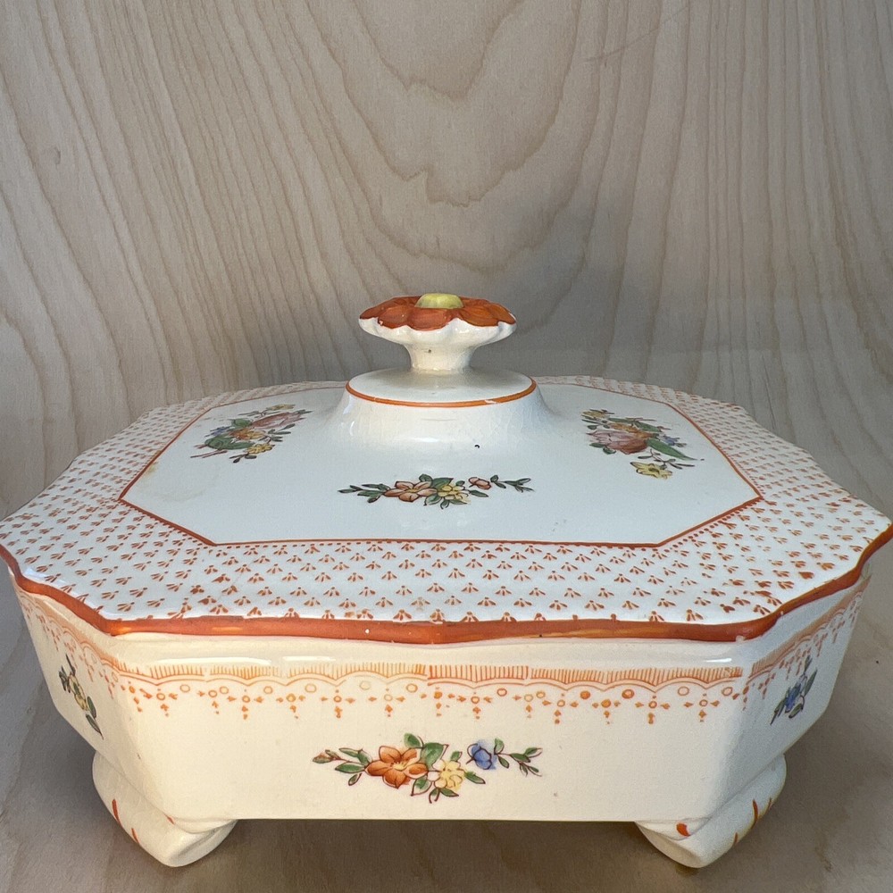Chintz Divided Covered Dish Japan