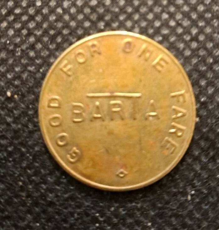 BARTA BERKS AREA READING AUTHORITY TRANSPORTATION TOKEN! e2780UXX
