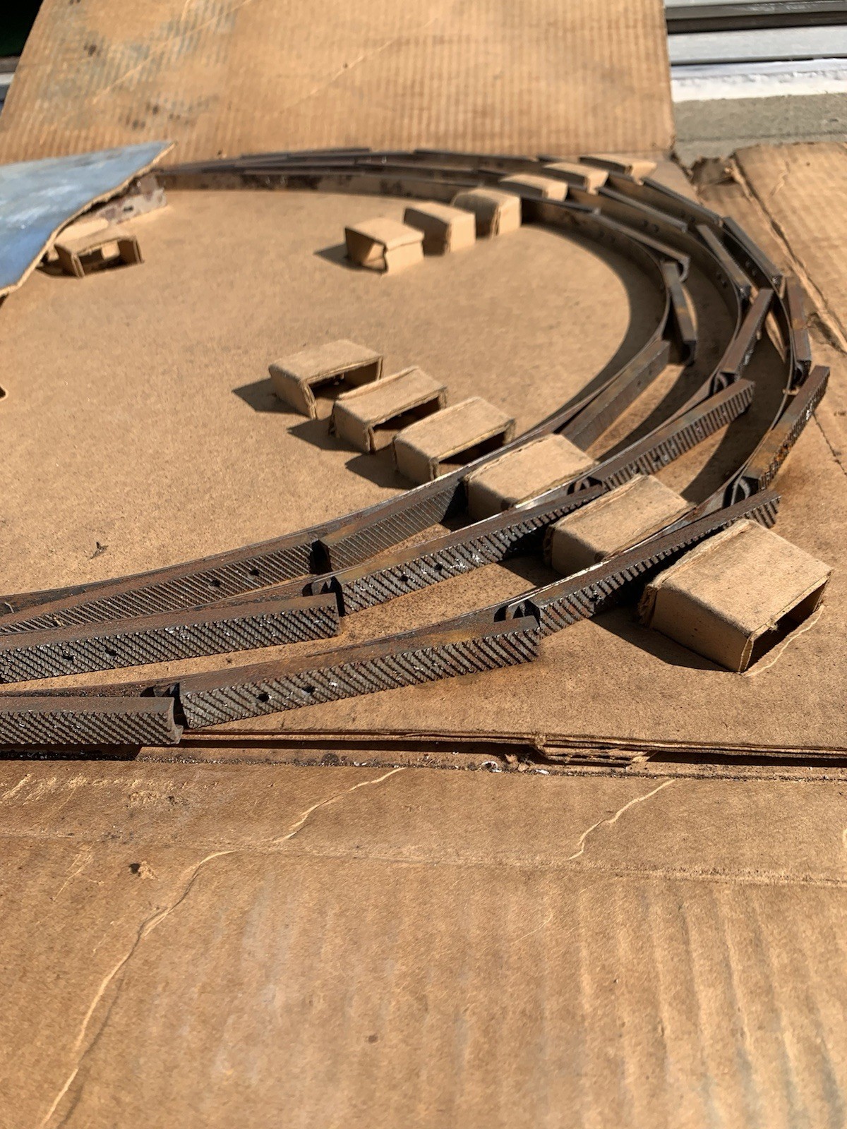 (2) Two Do all Doall band saw file blade width 3/8" OVAL bastard teeth