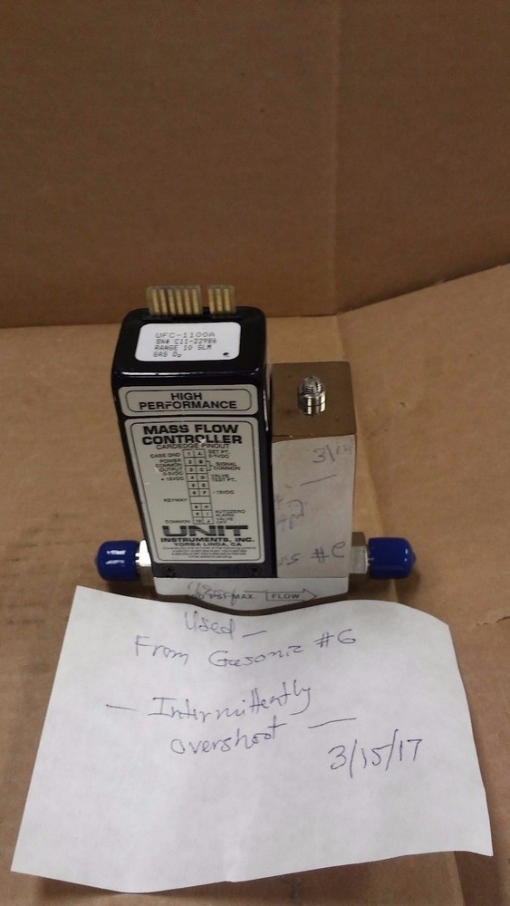 UNIT Instruments UFC-1100A O2 Gas 10 SLPM Mass Flow Controller