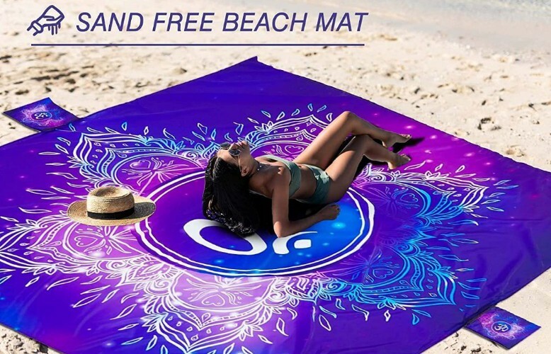 Beach Blanket Blue Tie Dye 79" X 79"