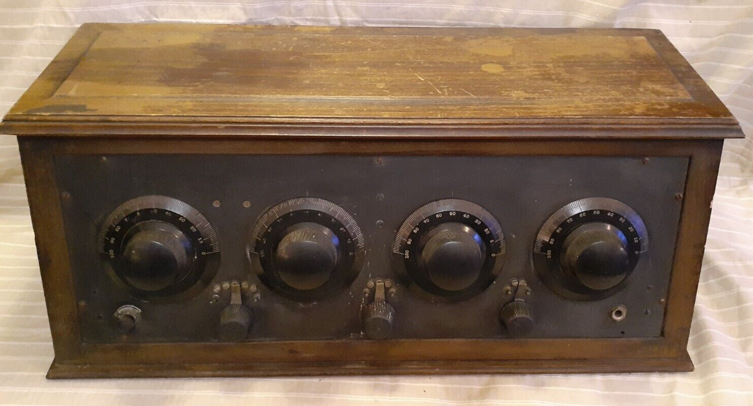 Antique Rare Ozarka 5-Tube TRF AM Battery Radio Receiver ca. 1925