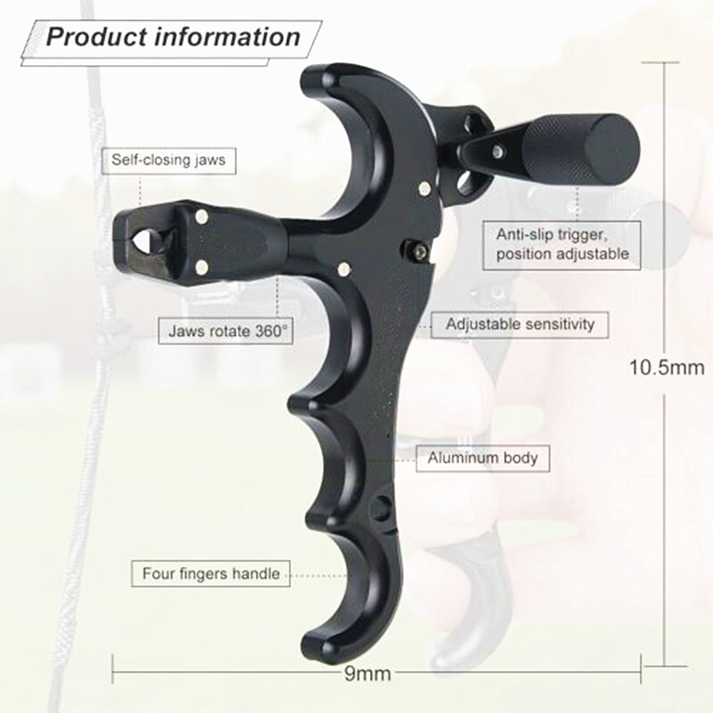 Archery Tools Thumb Release Aids Trigger Hunting Gear Compound Bow Shooting