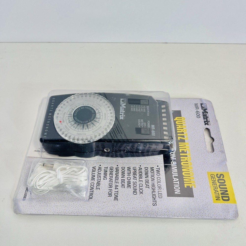 Matrix MR-600 Quartz Metronome w/ LED Pendulum Simulation & Down Beat Accent