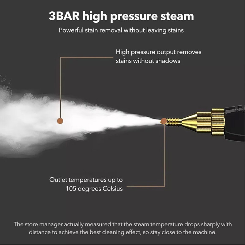 3800W High Pressure Steam Cleaner Household Car Steam Cleaner Cleaning Machine