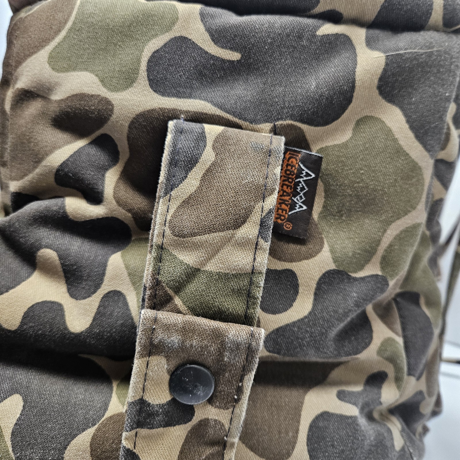 Vintage Insulated Overboots Boot Blanket Covers Army Woodland Camo M 8-10