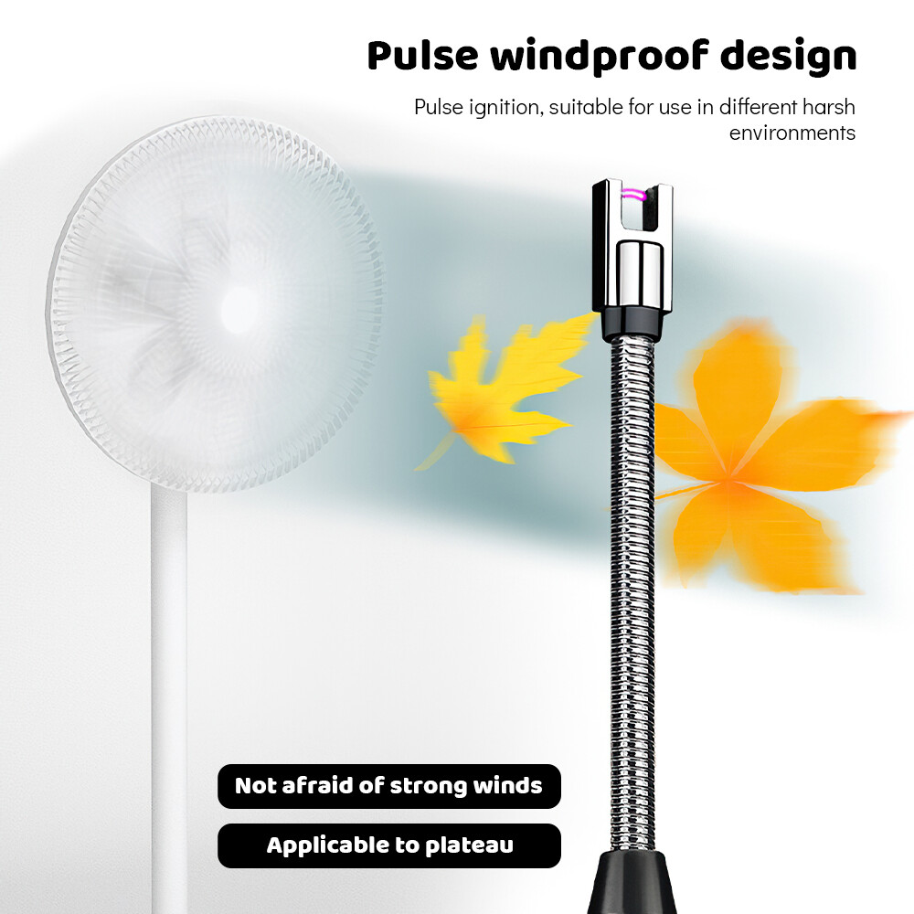 Electric Lighter Arc USB Rechargeable Candle BBQ Electronic Windproof Kitchen US