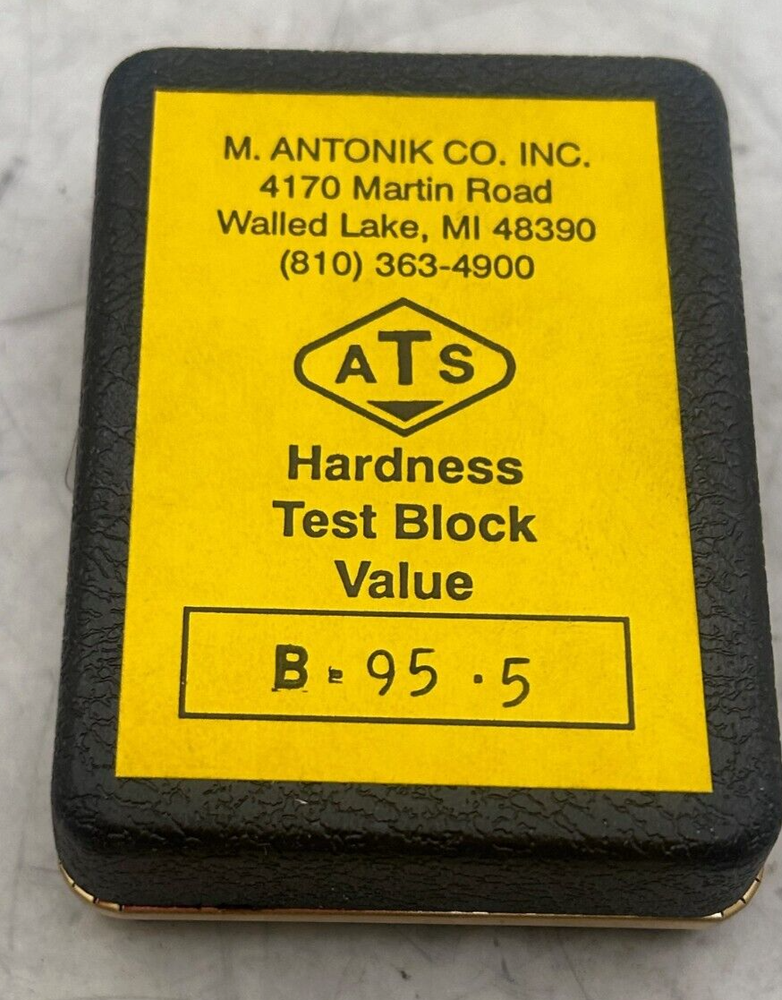 ATS Hardness Test Block Value В-95•5 New/Nos