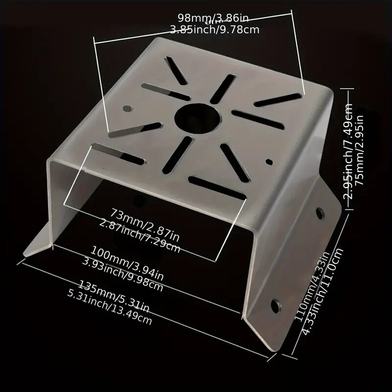 Stainless Steel Universal Mount Bracket for CCTV Security Camera, LED Lighting