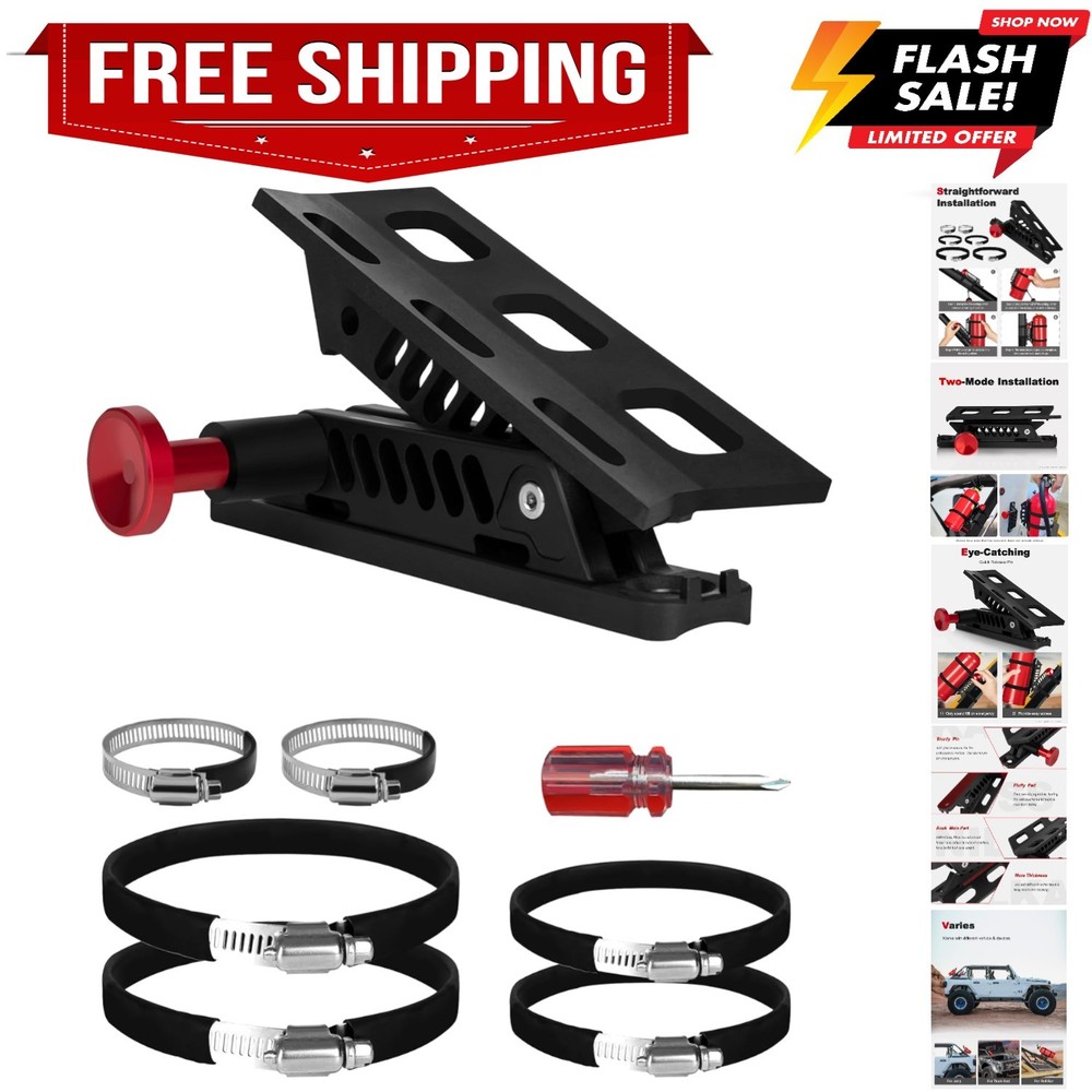 Adjustable Fire Extinguisher Mount, Easy Install on Roll Bar/ Cage Fire Extin...