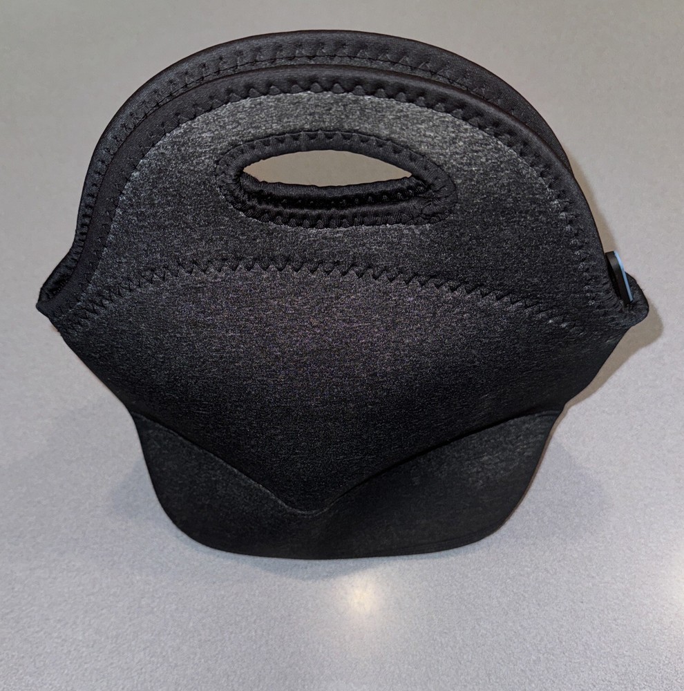 Ftalgs Neoprene Lunch Box Charcoal Black Zippered