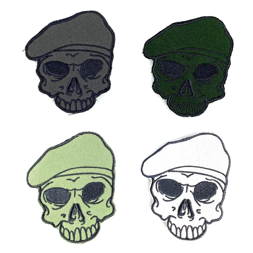 Tactical Skull with Beret Patch