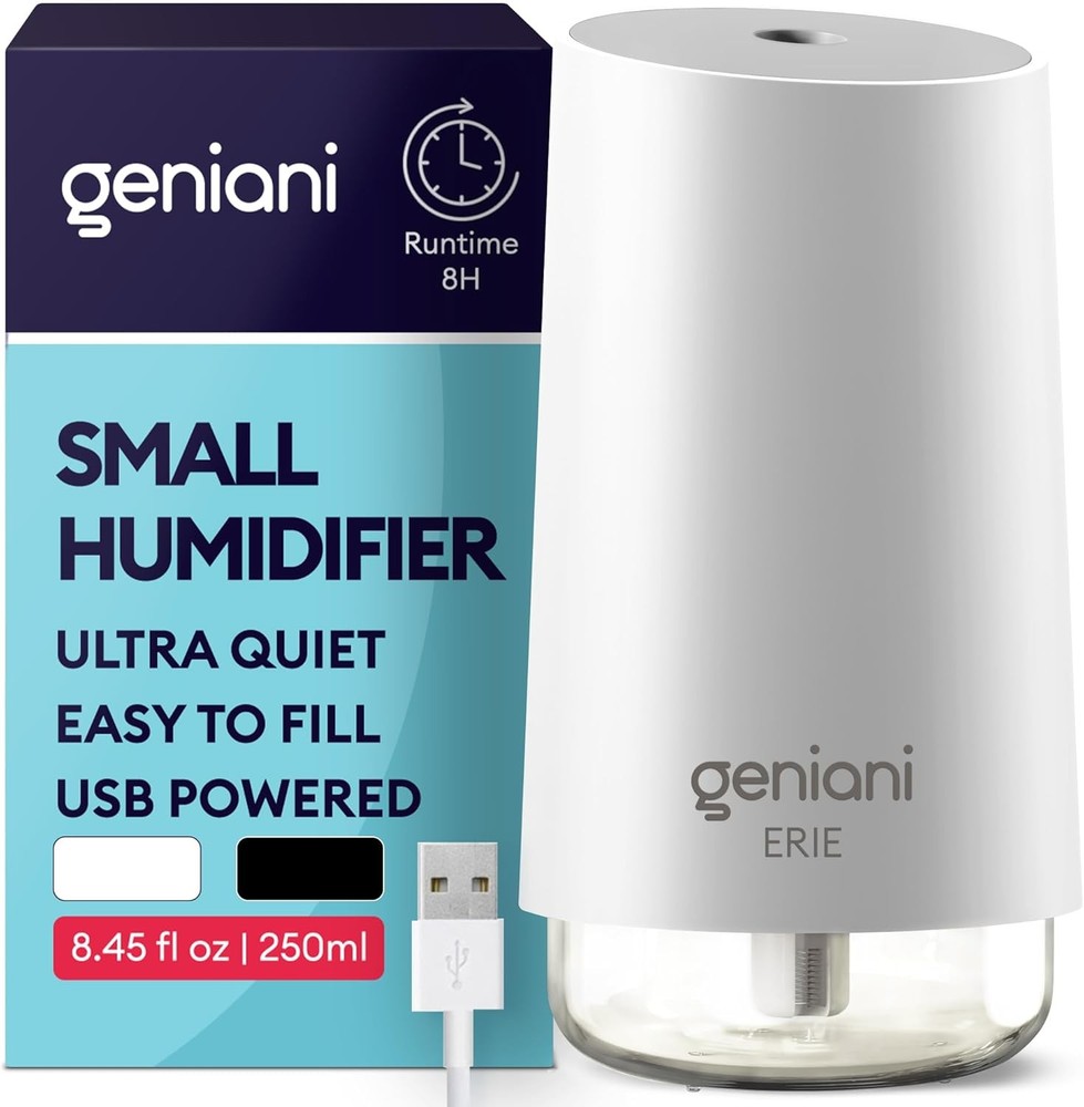 Portable Small Cool Mist Humidifier – USB Powered Not Rechargeable Compact