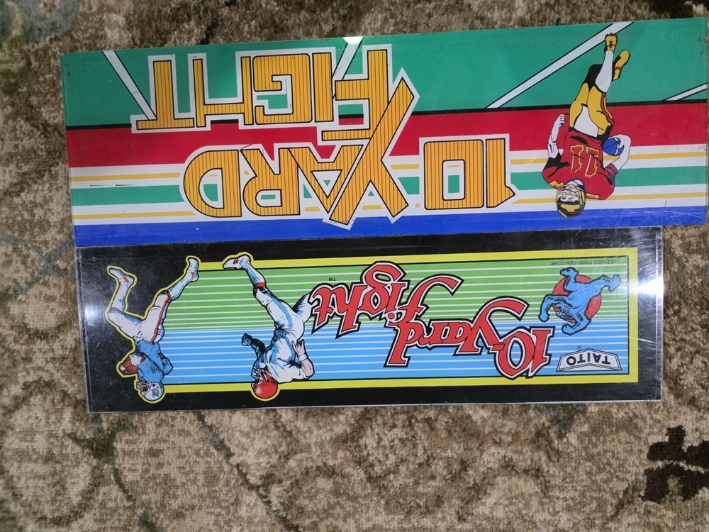 10 Yard Fight Plexiglass Arcade Marquee Bundle