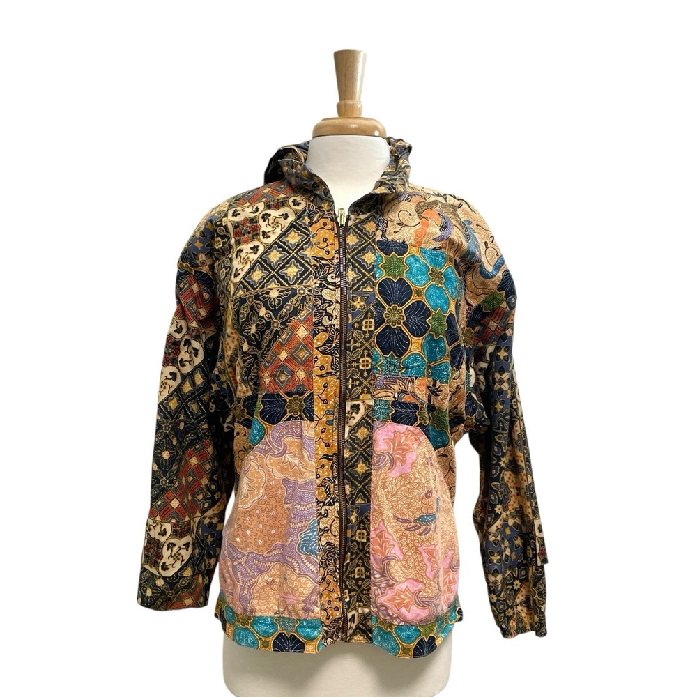 Unisex Patchwork Gypsy Boho Bohemian Hippie Reversible Jacket Pocket size Medium