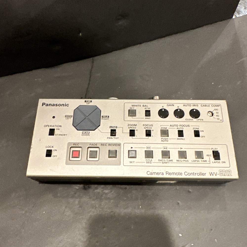 Panasonic WV-CR12 Camera Camera Remote Controller,Untested #R47