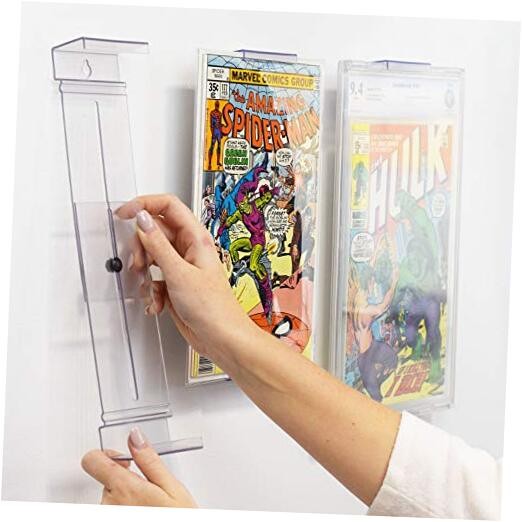 Comic Mount 5 Pack, Comic Book Shelf Stand or Wall Mount Display, 5 Mounts